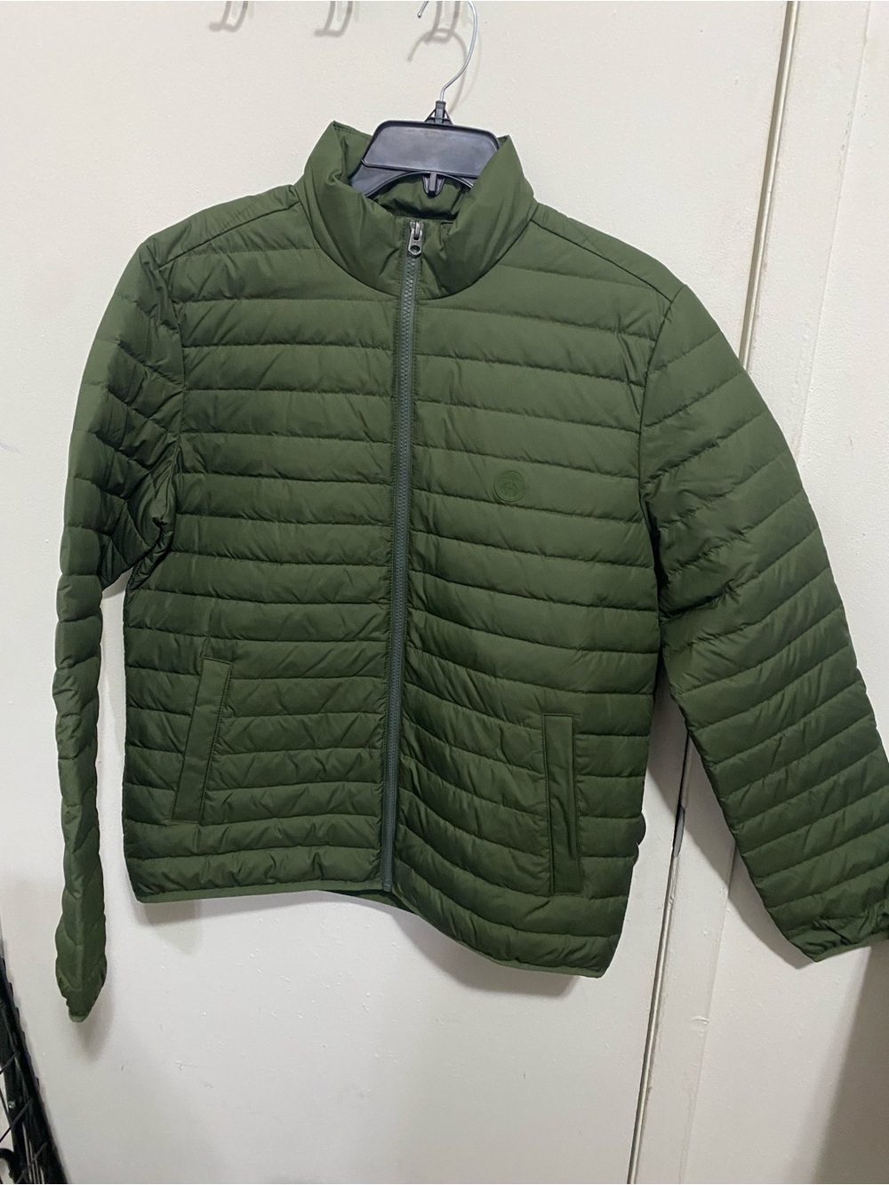 Brooks Brothers Olive Green Quilted Puffer Jacket